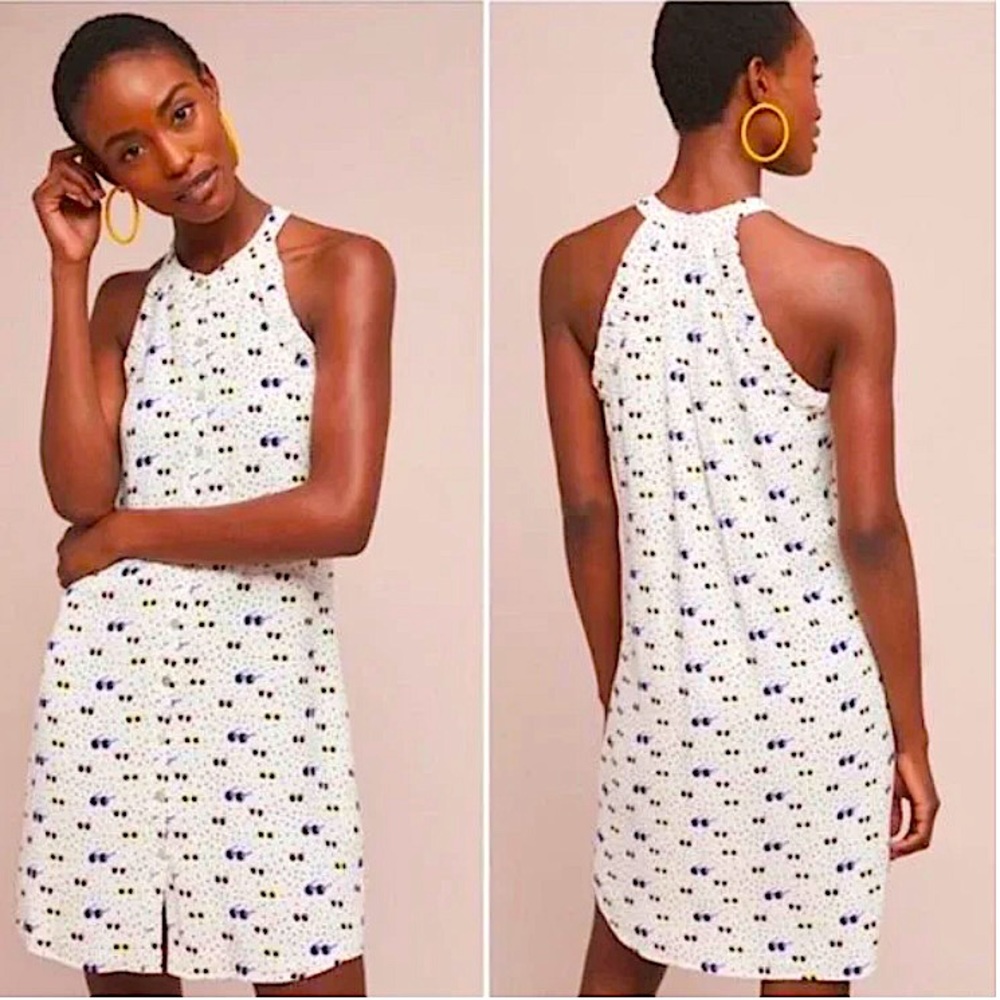 Anthropologie Larke Lucretia Sunglass Print Dress - size XS